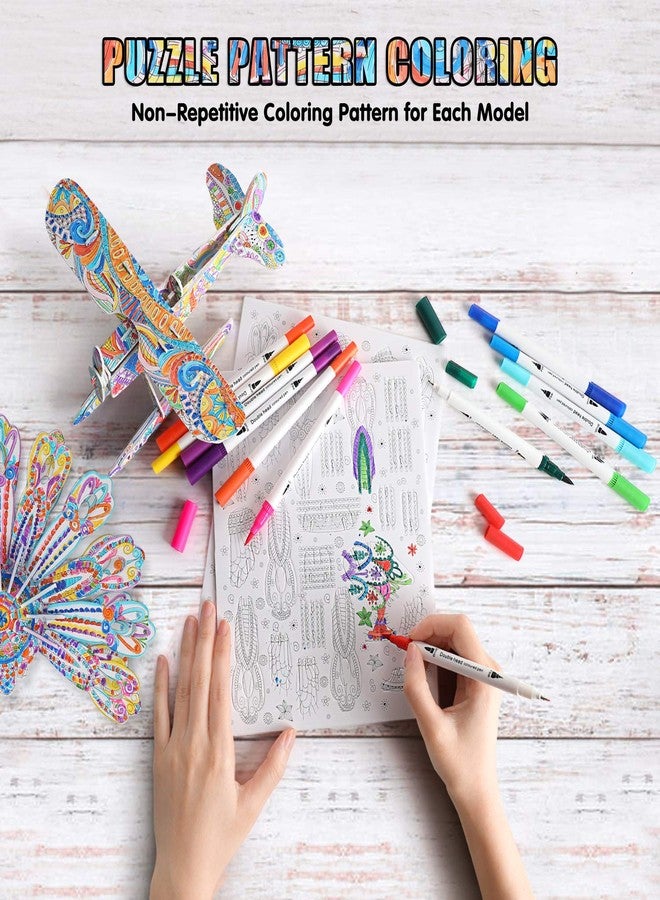 BEARUN 3D Coloring Puzzle Set, Arts and Crafts for Girls and Boys Age 6 7 8 9 10 11 12 Year Old, Fun Educational Painting Crafts Kit with Supplies for Kids, Birthday Toy Gift for Kids - Image 2